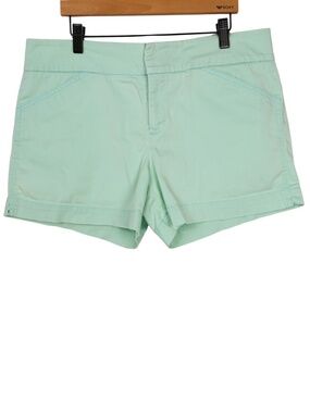 CALVIN KLEIN Aqua Chino Shorts Size 12 Mint Green Casual Summer